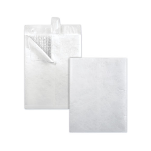 Picture of Bubble Mailer of DuPont Tyvek, #2E, Air Cushion, Redi-Strip Adhesive Closure, 9 x 12, White, 25/Box