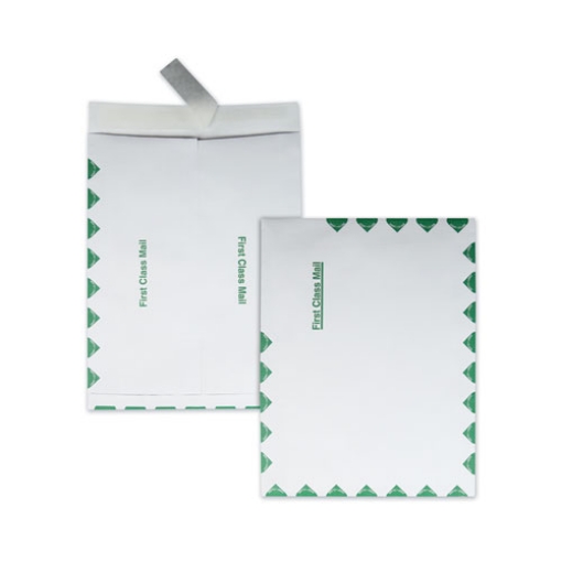 Picture of Ship-Lite Envelope, First Class, #13 1/2, Cheese Blade Flap, Redi-Strip Adhesive Closure, 10 x 13, White, 100/Box