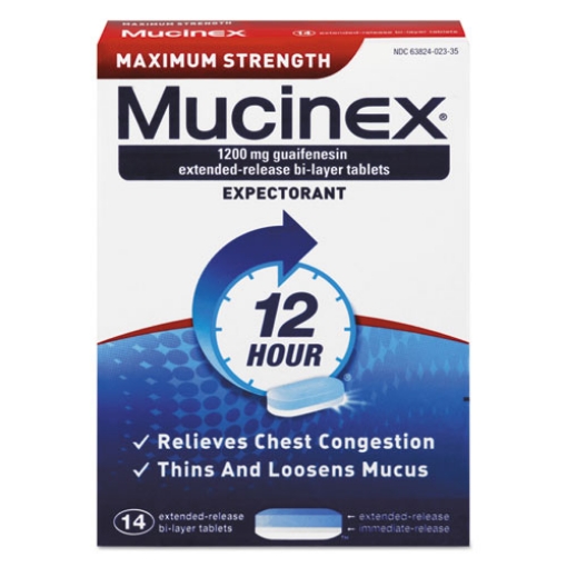 Picture of Maximum Strength Expectorant, 14 Tablets/box