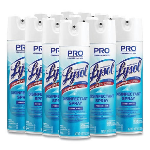 Picture of Disinfectant Spray, Fresh Scent, 19 Oz Aerosol Spray, 12/carton