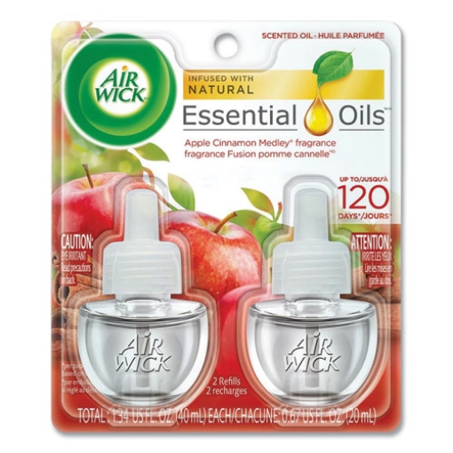 Picture of Scented Oil Refill, 0.67 Oz, Apple Cinnamon Medley, 2/pack, 6 Packs/carton