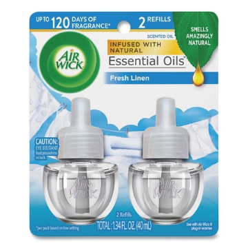 Picture of Scented Oil Refill, Fresh Linen, 0.67 Oz, 2/pack