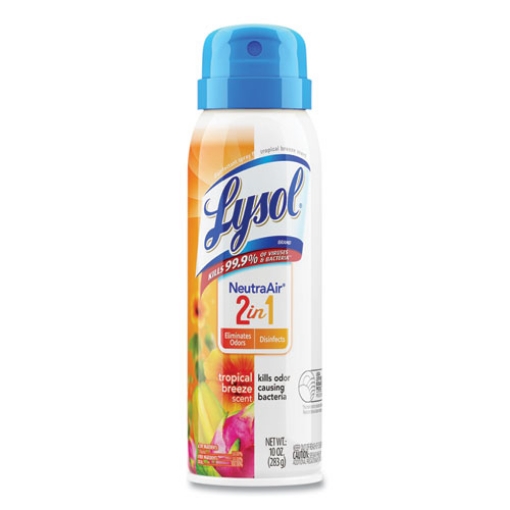 Picture of 2 In 1 Disinfectant Spray Iii, Tropical Breeze, 10 Oz Aerosol Spray, 6/carton