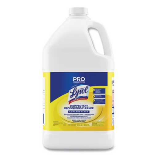 Picture of Disinfectant Deodorizing Cleaner Concentrate, Lemon Scent, 128 oz Bottle