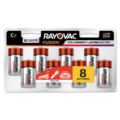 Picture of Fusion Advanced Alkaline C Batteries, 8/pack