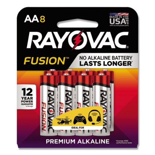 Picture of Fusion Advanced Alkaline Aa Batteries, 8/pack