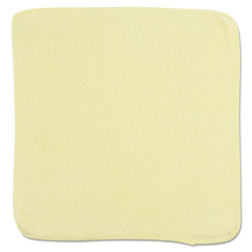 Picture of Microfiber Cleaning Cloths, 12 x 12, Yellow, 24/Pack