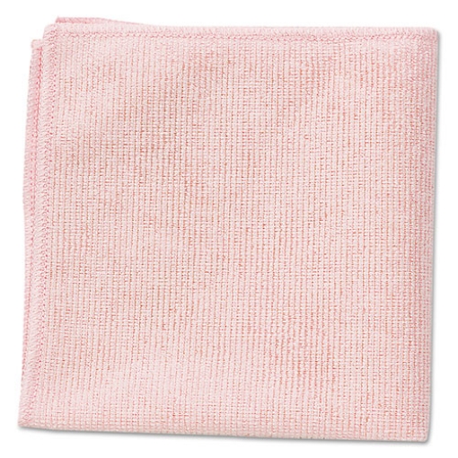 Picture of Microfiber Cleaning Cloths, 16 X 16, Pink, 24/pack