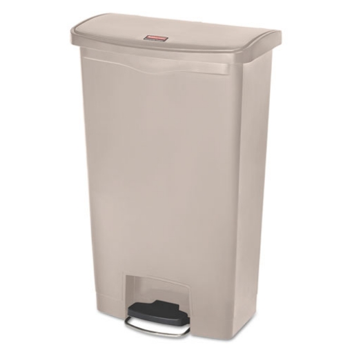 Picture of Streamline Resin Step-On Container, Front Step Style, 18 gal, Polyethylene, Beige