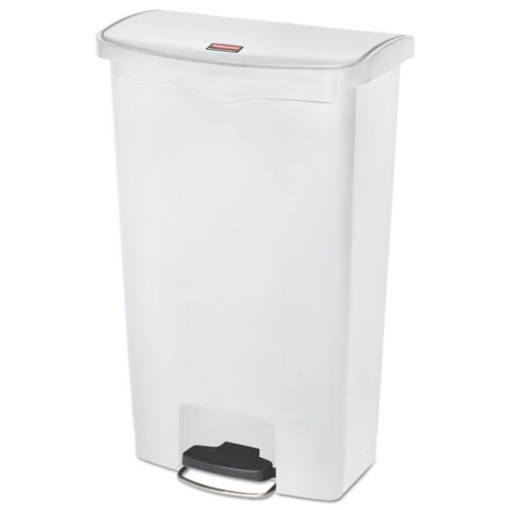 Picture of Streamline Resin Step-On Container, Front Step Style, 18 gal, Polyethylene, White