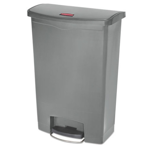 Picture of Streamline Resin Step-On Container, Front Step Style, 24 gal, Polyethylene, Gray