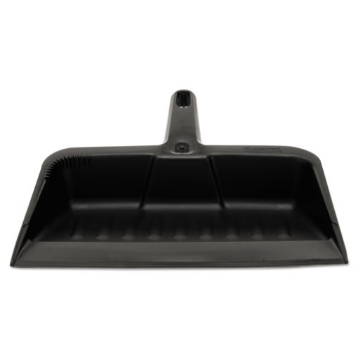 Picture of Heavy-Duty Dustpan, 8.25 X 12.25 , Polypropylene, Charcoal