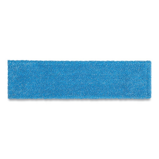 Picture of Adaptable Flat Mop Pads, Microfiber, 19.5 X 5.5, Blue