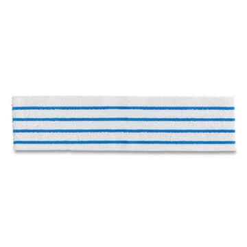 Picture of Disposable Microfiber Pad, 4.75 x 19, White/Blue Stripes, 50/Pack, 3 Packs/Carton