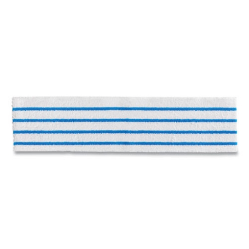 Picture of Disposable Microfiber Pad, 4.75 x 19, White/Blue Stripes, 50/Pack, 3 Packs/Carton