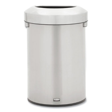 Picture of Refine Series Waste Receptacle, 16 gal, Plastic/Stainless Steel