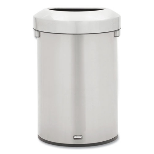 Picture of Refine Series Waste Receptacle, 16 gal, Plastic/Stainless Steel