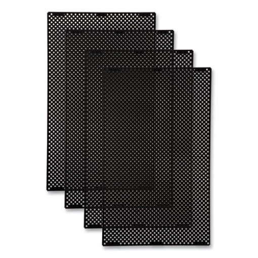 Picture of Large General Purpose Perforated Panels for Tailor and Landmark Series Containers, 20.72" x 0.5" x 34.33", Black, 4/Carton