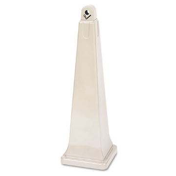 Picture of GROUNDSKEEPER CIGARETTE WASTE COLLECTOR, PYRAMID, 1 GAL, 12.25 X 39.75, BEIGE