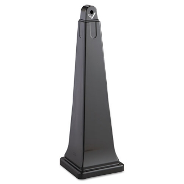Picture of GroundsKeeper Cigarette Waste Collector, Pyramid, 1 gal, 12.25 x 39.75,  Black
