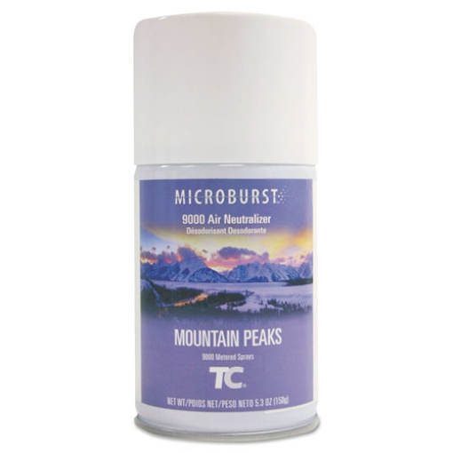 Picture of Tc Microburst 9000 Air Freshener Refill, Mountain Peaks, 5.3 Oz Aerosol Spray, 4/carton