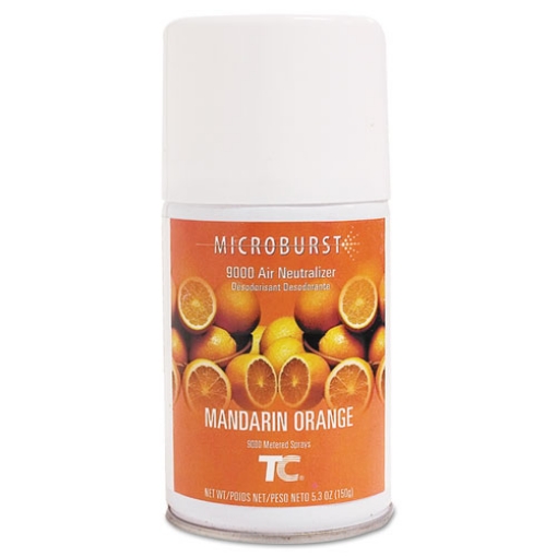 Picture of Tc Microburst 9000 Air Freshener Refill, Mandarin Orange, 5.3 Oz Aerosol Spray, 4/carton