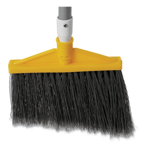 Picture of Angled Large Broom, 48.78" Handle, Silver/gray