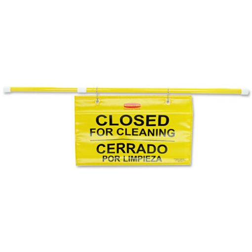 Picture of Site Safety Hanging Sign, 50 x 1 x 13, Multi-Lingual, Yellow