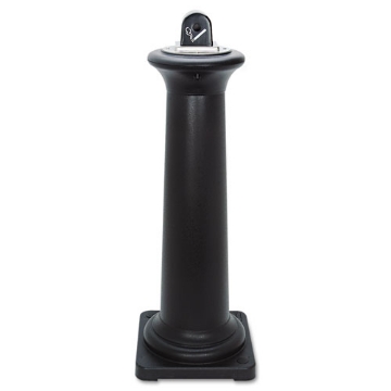 Picture of GROUNDSKEEPER TUSCAN RECEPTACLE, 22.05 GAL, 13 DIA X 38.38H, BLACK