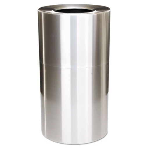 Picture of Atrium Aluminum Container with Liner, 35 gal, Aluminum, Satin Aluminum