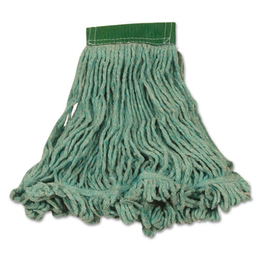 Picture of Super Stitch Blend Mop Heads, Cotton/synthetic, Green, Medium, 6/carton