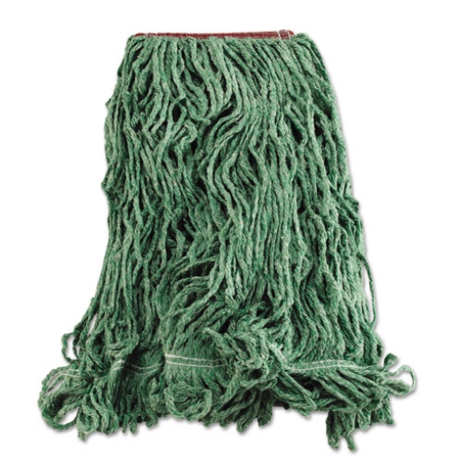 Picture of Super Stitch Blend Mop Heads, Cotton/synthetic, Green, Large