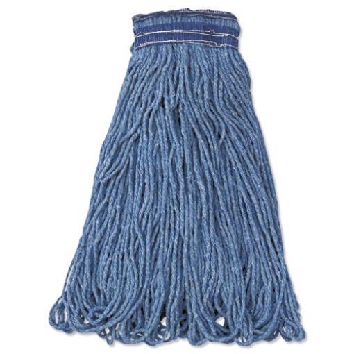 Picture of Universal Headband Mop Head, Cotton/synthetic, 24oz, Blue, 12/carton