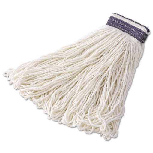 Picture of Looped-End Mop Head, Rayon, 24oz, White, 12/carton