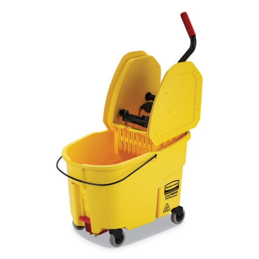 Picture of Wavebrake 2.0 Bucket/wringer Combos, Down-Press, 44 Qt, Plastic, Yellow