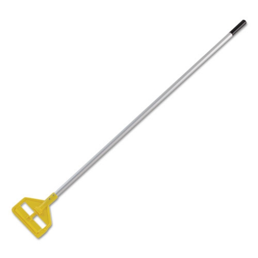 Picture of Invader Aluminum Side-Gate Wet-Mop Handle, 60", Gray/yellow