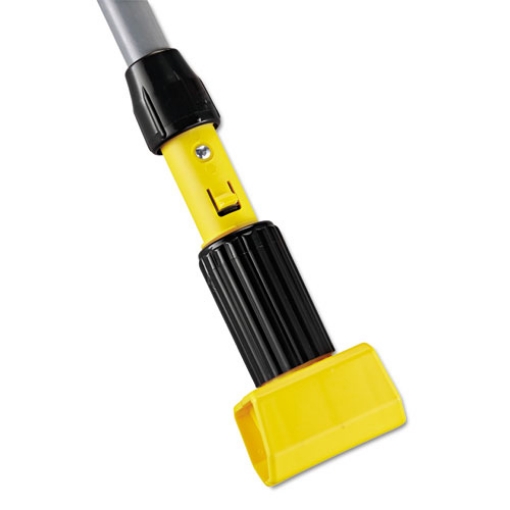 Picture of Gripper Aluminum Mop Handle, 1.13" dia x 60", Gray/Yellow