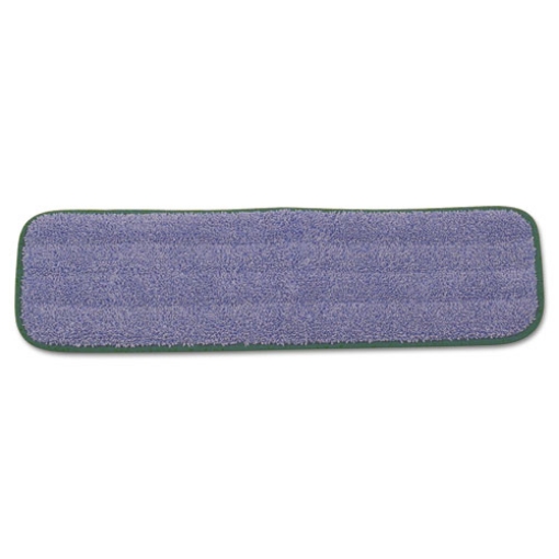 Picture of Microfiber Wet Mopping Pad, 18.5" x 5.5" x 0.5", Green, 12/Carton