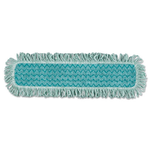 Picture of Hygen Microfiber Fringed Dust Mop Pad, 24w X 9d, Green