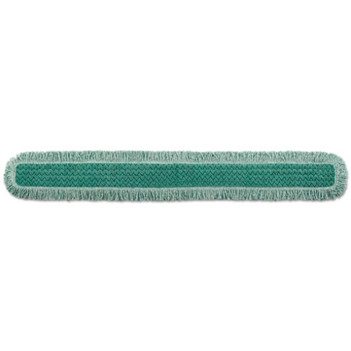 Picture of Hygen Dust Mop Heads With Fringe, Green, 60 In., Microfiber, Cut-End