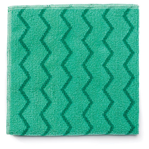 Picture of Reusable Cleaning Cloths, Microfiber, 16 X 16, Green, 12/carton