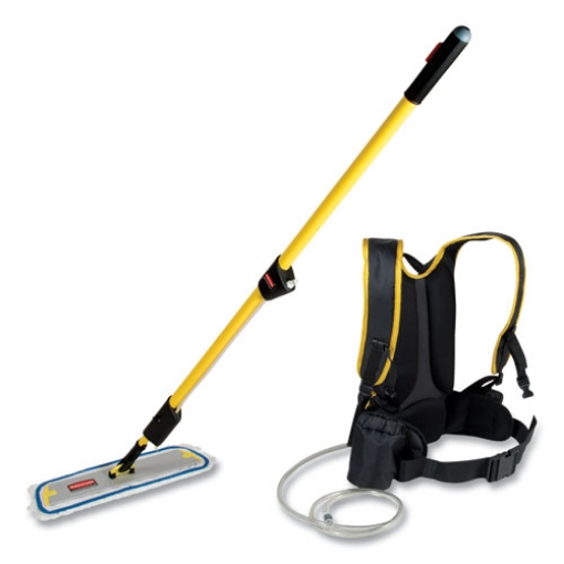 Picture of Flow Finishing System, 18" Wide Nylon Head, 56" Yellow Plastic Handle