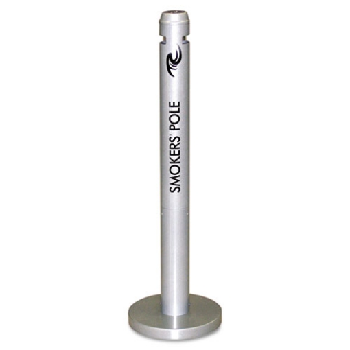 Picture of SMOKER'S POLE, ROUND, STEEL, 0.9 GAL, 4 DIA X 41H, SILVER