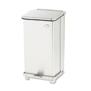 Picture of Defenders Heavy-Duty Steel Step Can, 6.5 gal, Stainless Steel