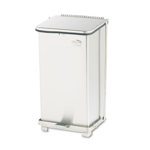Picture of Defenders Heavy-Duty Steel Step Can, 6.5 gal, Stainless Steel