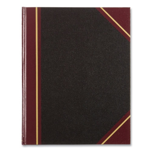 Picture of Texthide Eye-Ease Record Book, Black/burgundy/gold Cover, 10.38 X 8.38 Sheets, 300 Sheets/book