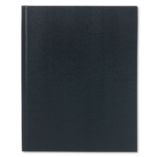 Picture of Executive Notebook with Ribbon Bookmark, 1-Subject, Medium/College Rule, Blue Cover, (75) 11 x 8.5 Sheets