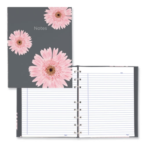 Picture of Notepro Notebook, 1-Subject, Medium/college Rule, Pink/gray Cover, (75) 9.25 X 7.25 Sheets