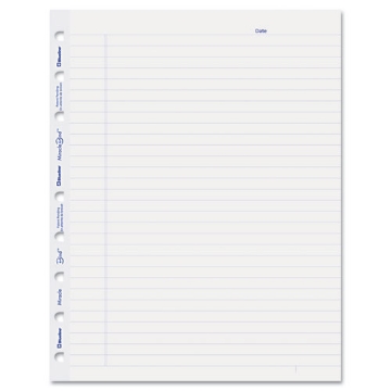 Picture of Miraclebind Ruled Paper Refill Sheets For All Miraclebind Notebooks And Planners, 9.25 X 7.25, White/blue Sheets, Undated