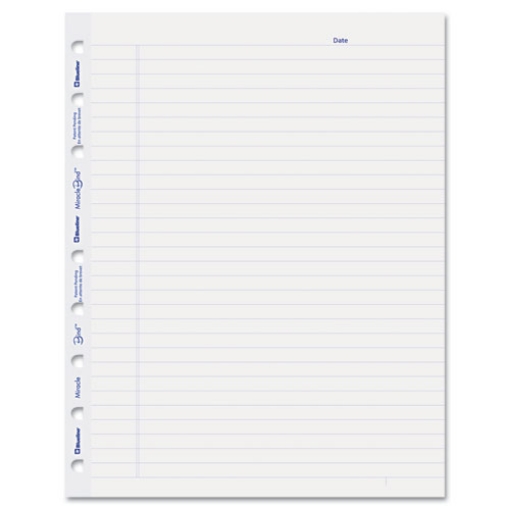 Picture of Miraclebind Ruled Paper Refill Sheets For All Miraclebind Notebooks And Planners, 9.25 X 7.25, White/blue Sheets, Undated